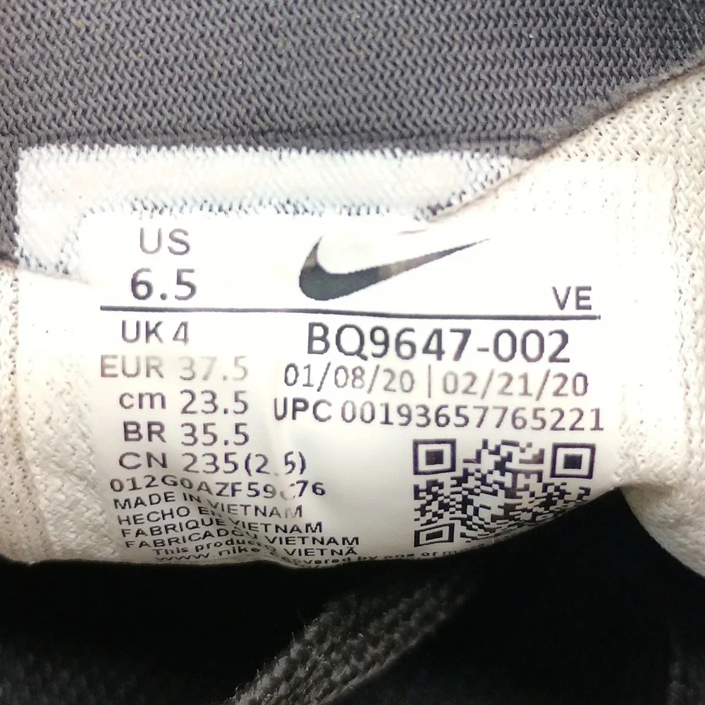 Nike Air Zoom Pegasus 37 Running Women Size 6.5 Black Mesh BQ9647-002